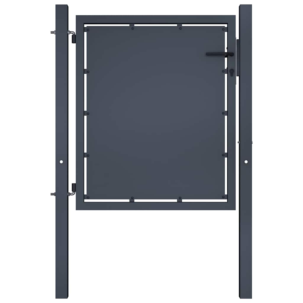 Tuinpoort staal 100x100 cm antraciet