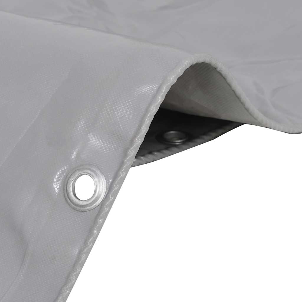 Dekzeil 650 g/m² 1,5x6 m grijs – afbeelding 2