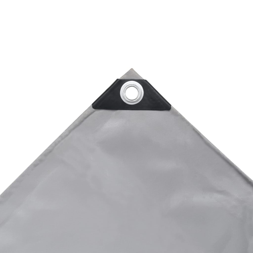 Dekzeil 650 g/m² 1,5x10 m grijs – afbeelding 3