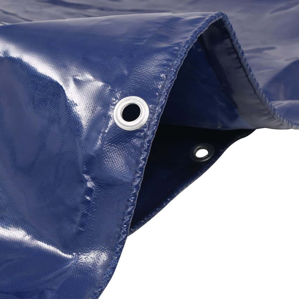 Dekzeil 650 g/m² 6x8 m blauw – afbeelding 2