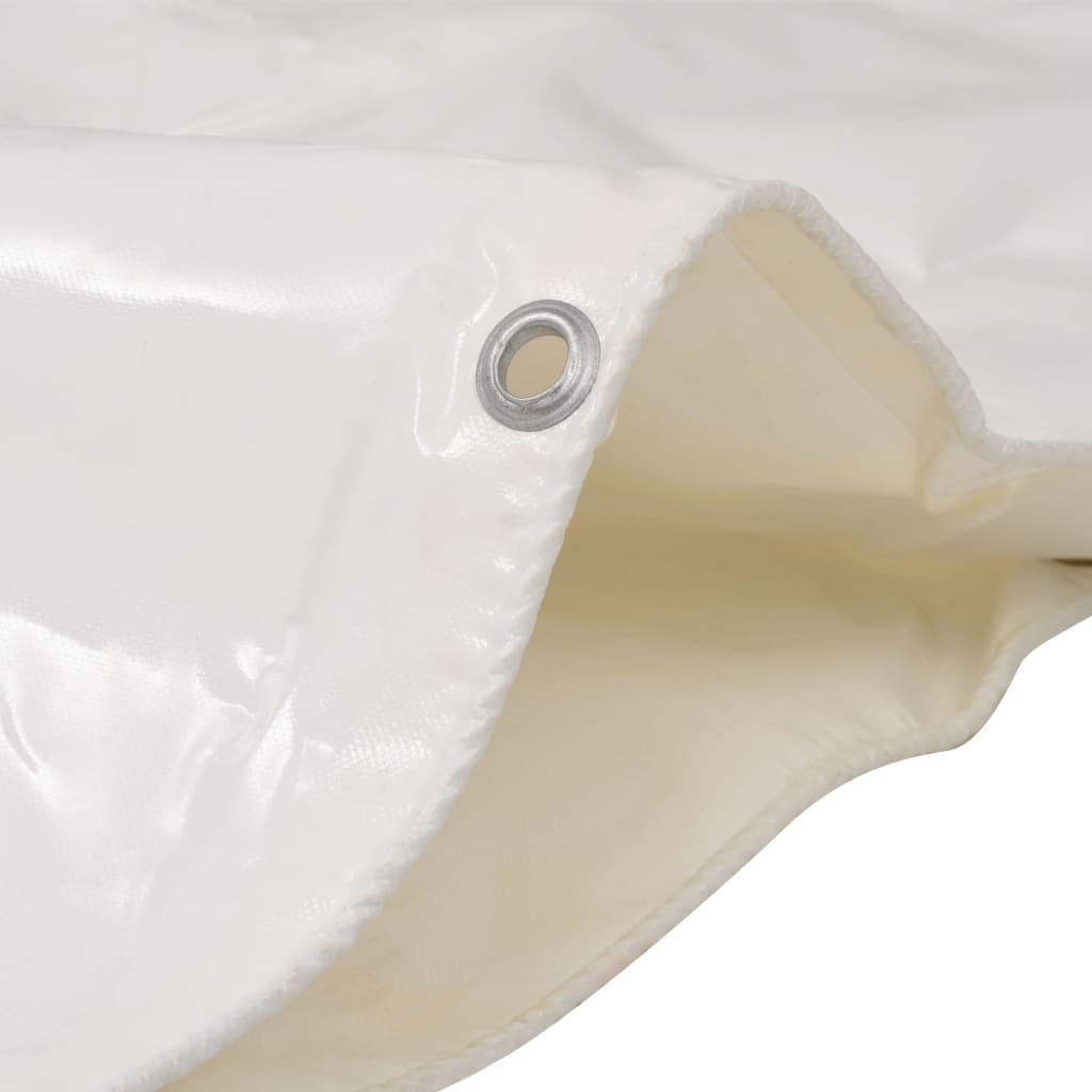 Dekzeil 650 g/m² 1,5x10 m wit – afbeelding 2