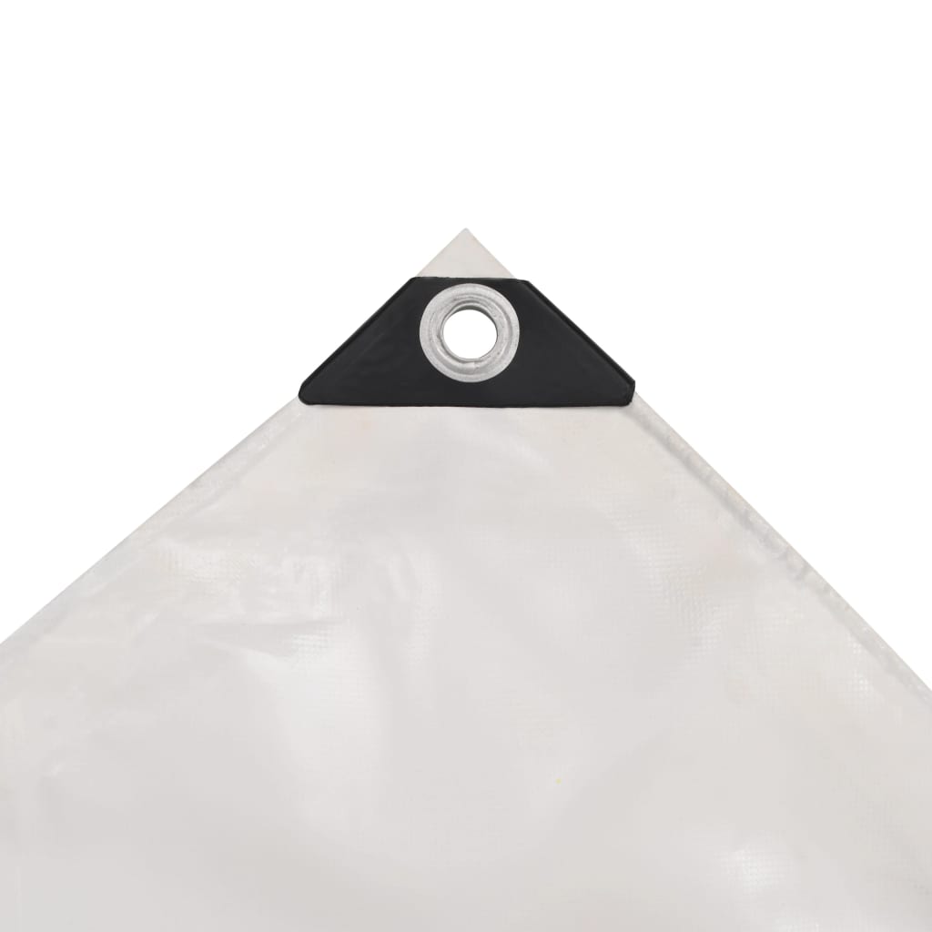Dekzeil 650 g/m² 1,5x10 m wit – afbeelding 3