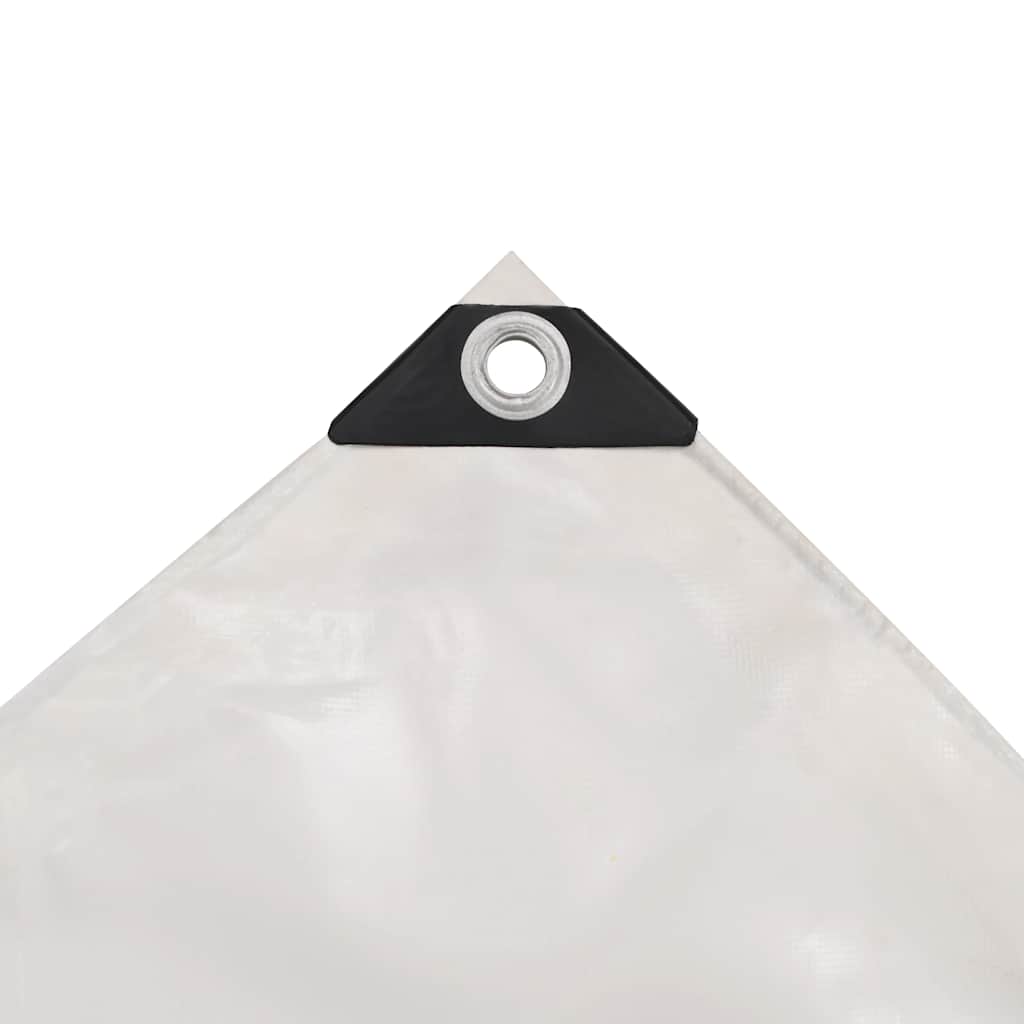 Dekzeil 650 g/m² 5x6 m wit – afbeelding 3