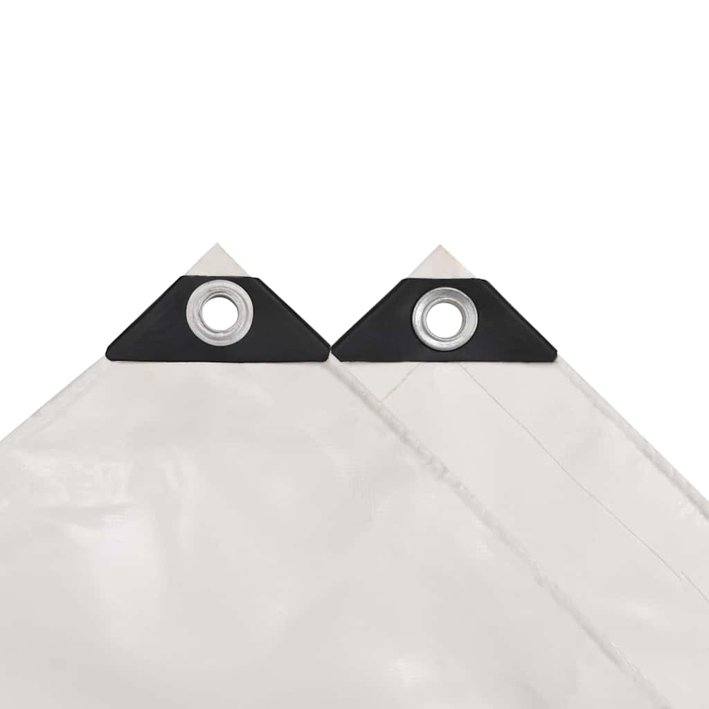 Dekzeil 650 g/m² 5x6 m wit – afbeelding 4
