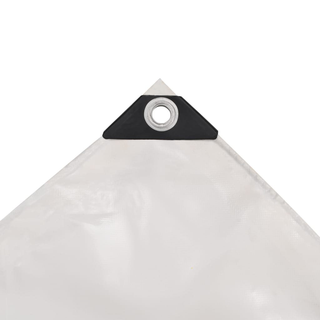 Dekzeil 650 g/m² 6x8 m wit – afbeelding 3