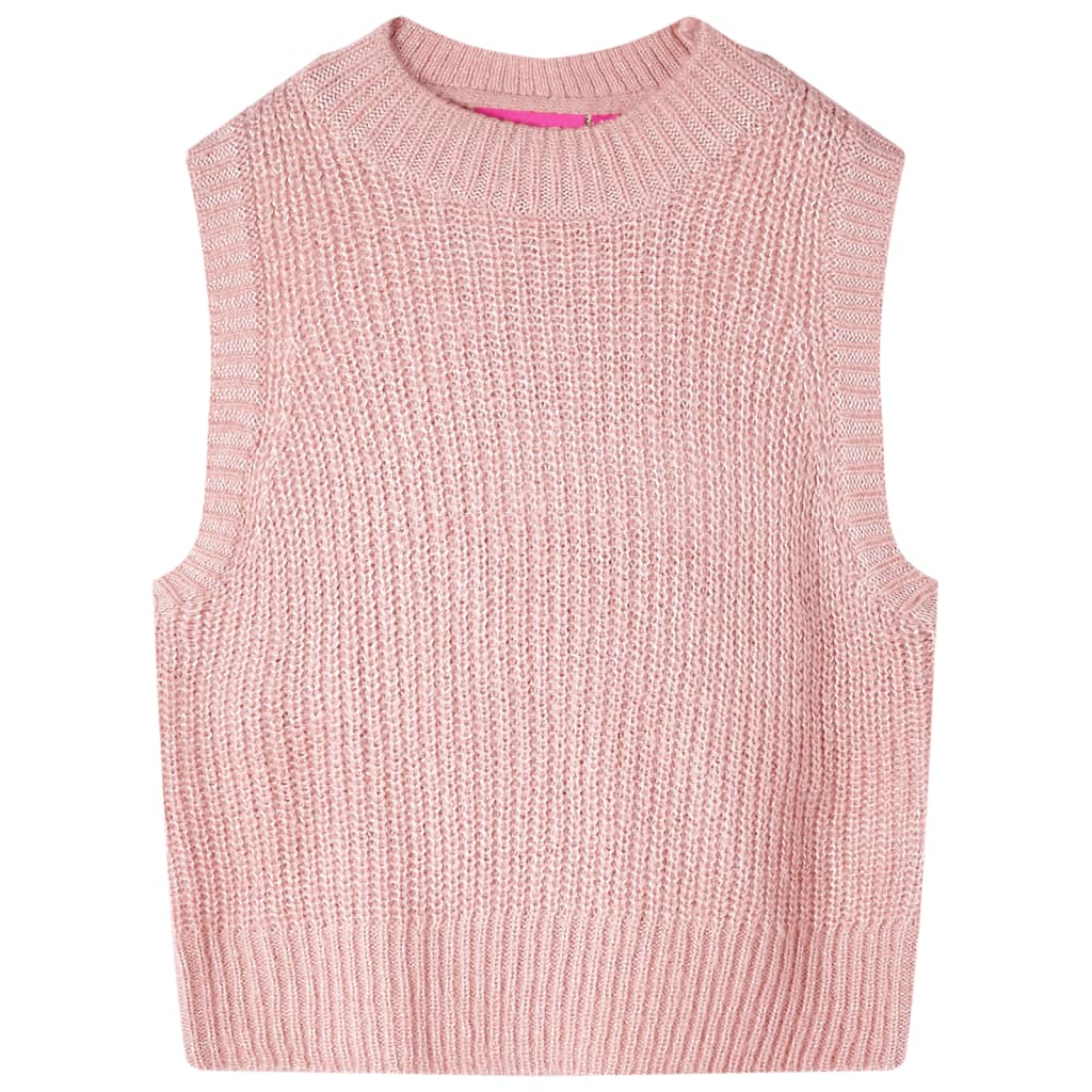 Kinderspencer gebreid 104 lichtroze
