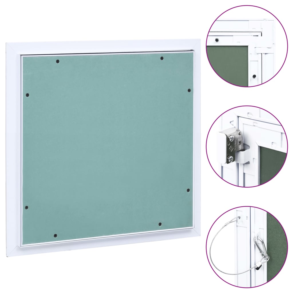 Toegangspaneel met aluminium frame en gipsplaat 400x400 mm – afbeelding 1