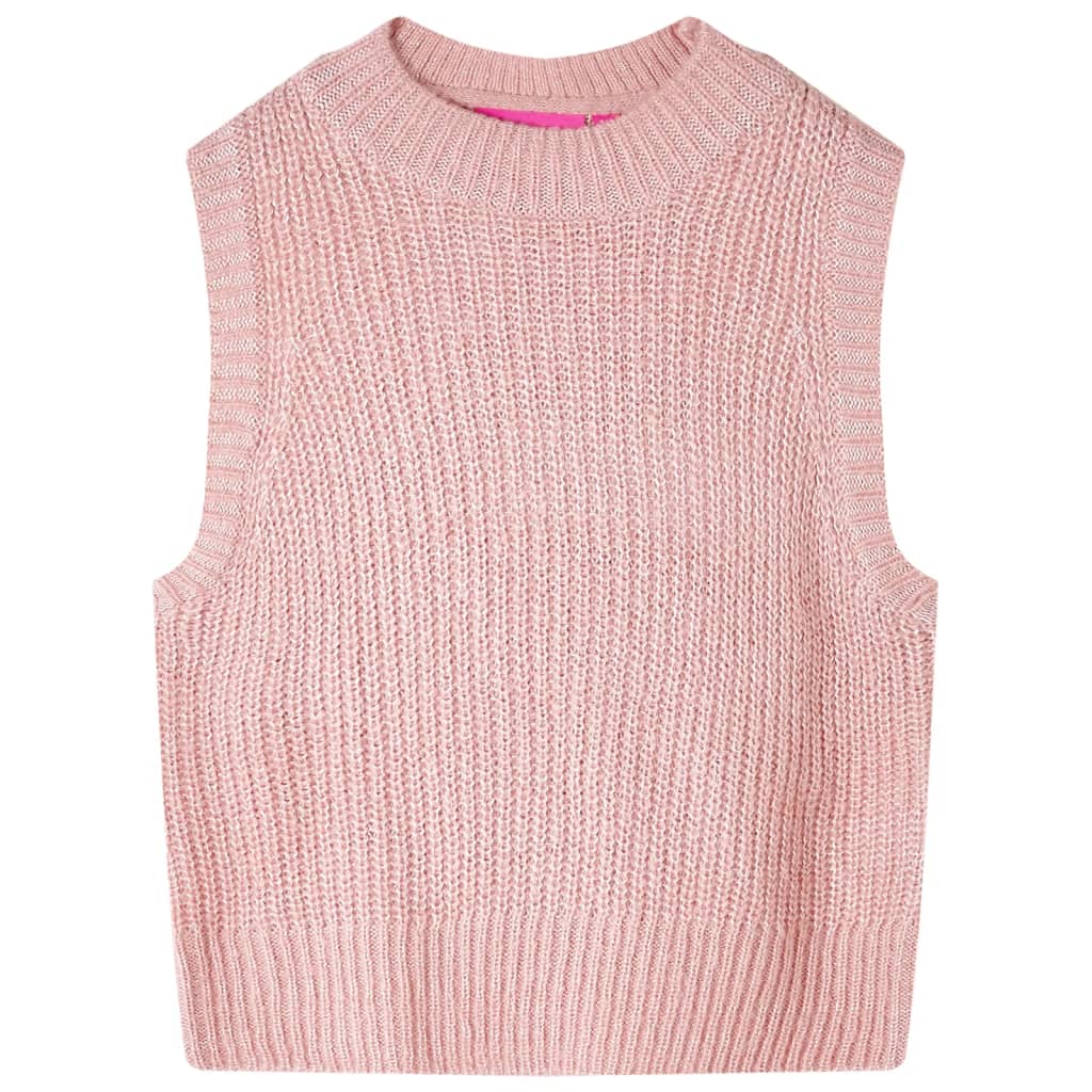 Kinderspencer gebreid 116 lichtroze