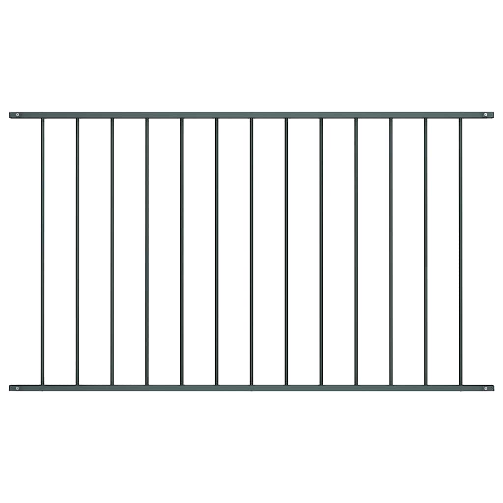 Schuttingpaneel Woerden gepoedercoat staal 1,7 x 1,17 m antracietkleurig – afbeelding 1