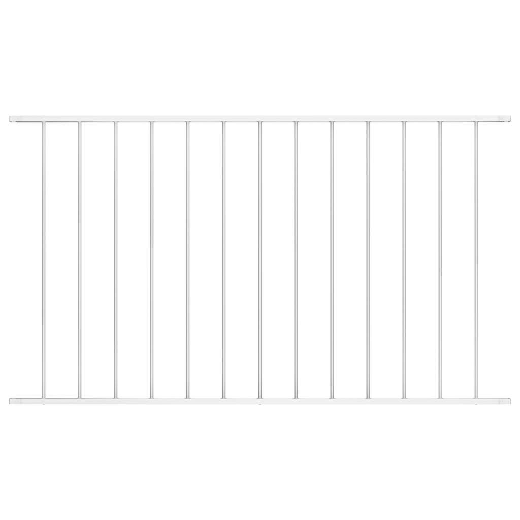 Schuttingpaneel Woerden gepoedercoat staal 1,7 x 0,75 m wit