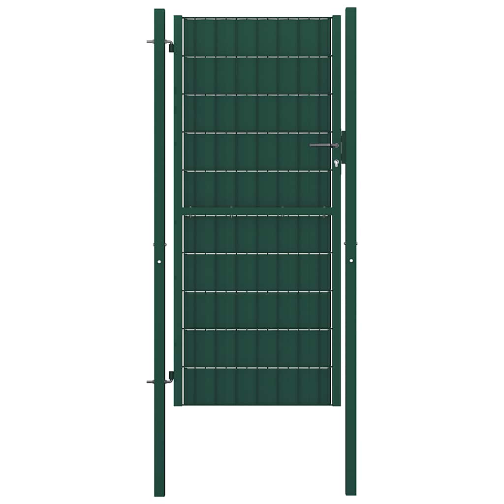 Hekpoort PVC en staal 100x124 cm Groen