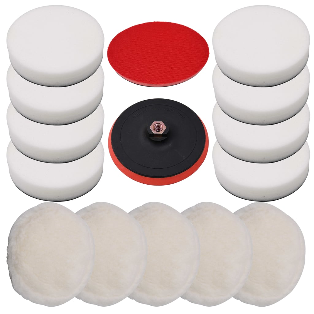 14-delige Polijstpadset 180 mm – afbeelding 1