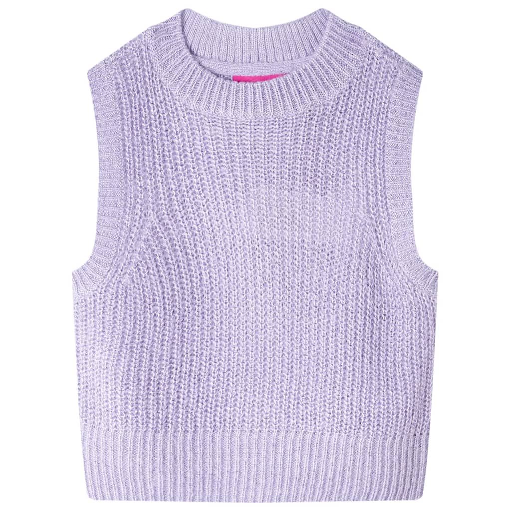 Kinderspencer gebreid 104 lichtlila