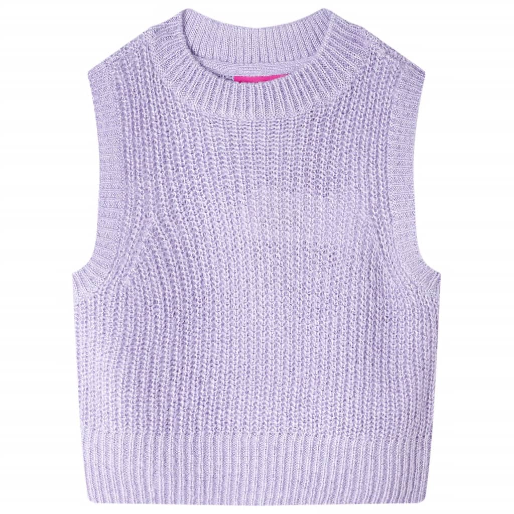 Kinderspencer gebreid 116 lichtlila