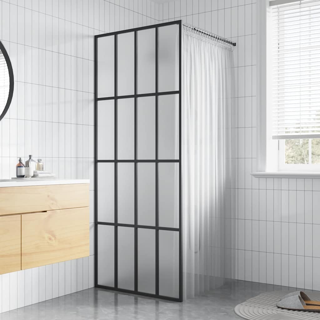Inloopdouchewand 80x195 cm mat gehard glas