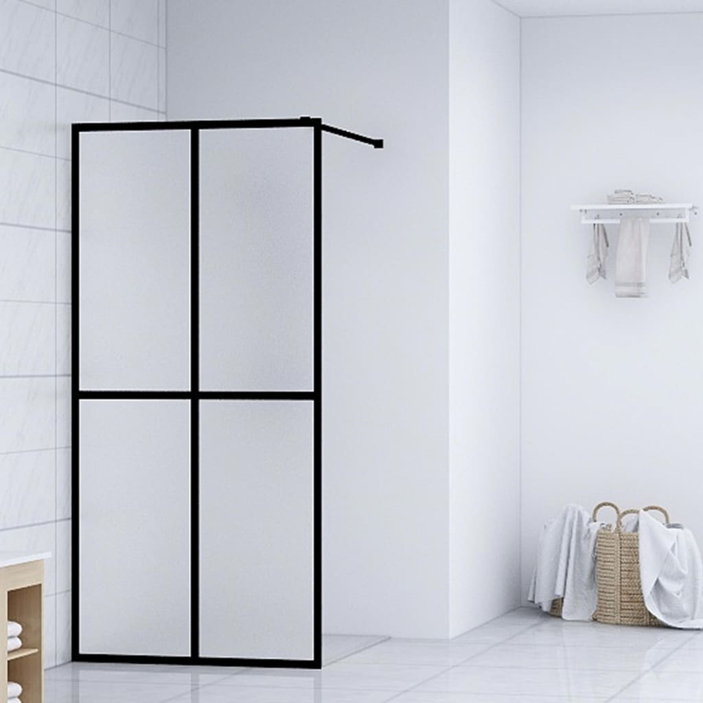 Inloopdouchewand 100x195 cm mat gehard glas