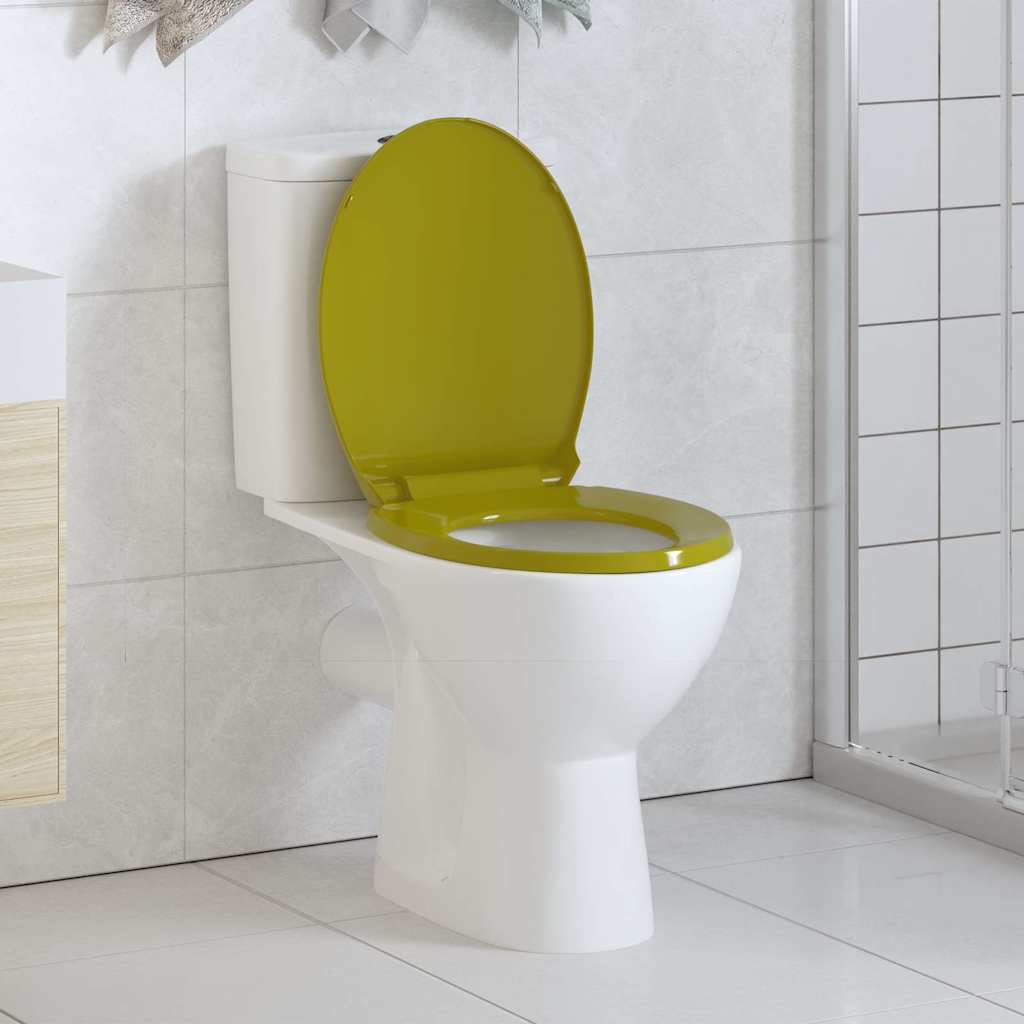 Toiletbril soft-close ovaal groen