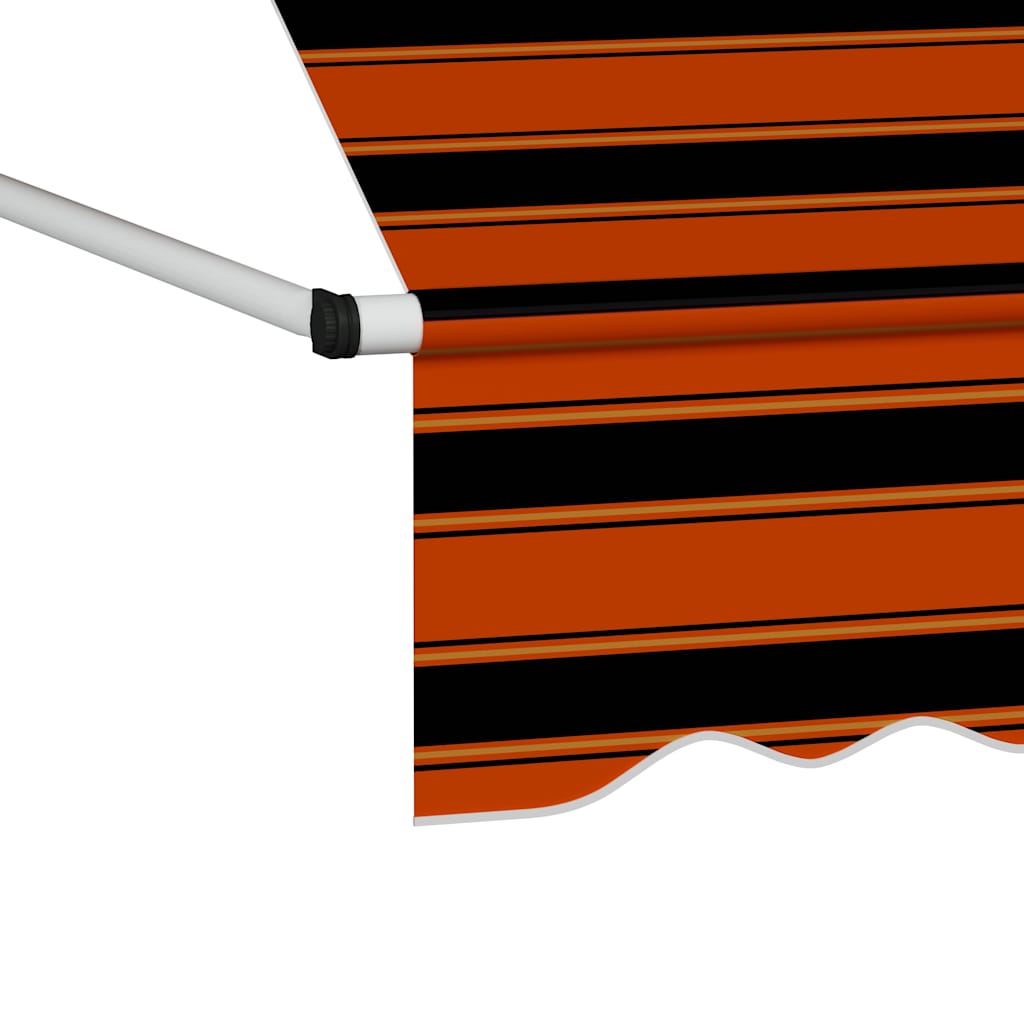 Luifel handmatig uittrekbaar 300 cm oranje en bruin – afbeelding 4
