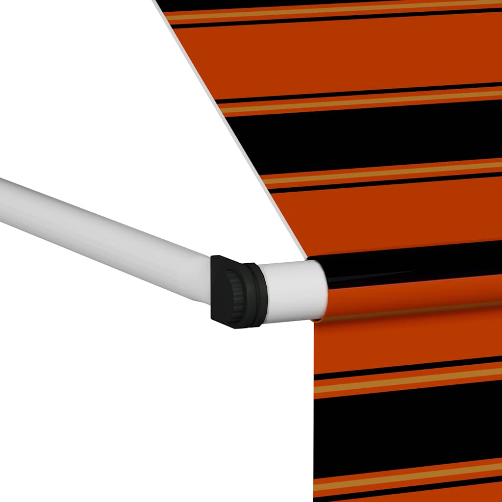 Luifel handmatig uittrekbaar 300 cm oranje en bruin – afbeelding 5