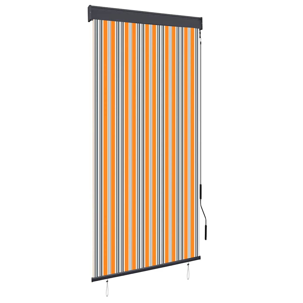 Rolgordijn voor buiten 100x250 cm geel en blauw