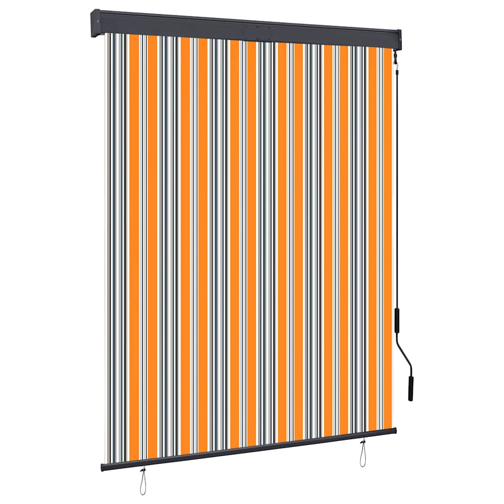 Rolgordijn voor buiten 140x250 cm geel en blauw – afbeelding 1