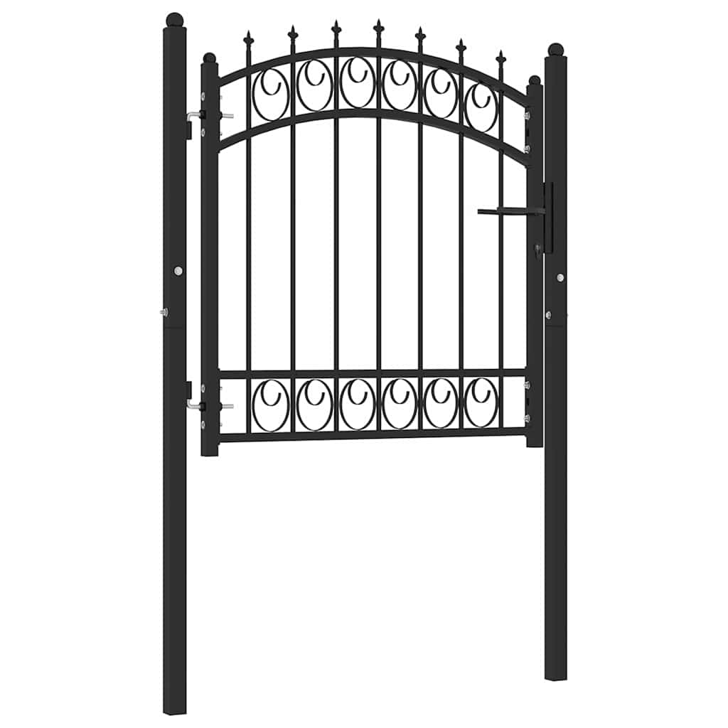 Hekpoort EMMEN met stalen pinnen 103x97 cm zwart