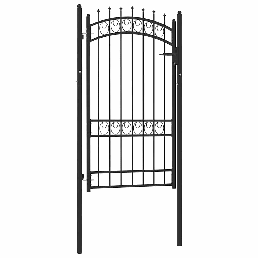 Hekpoort EMMEN met stalen pinnen 103x134,5 cm zwart