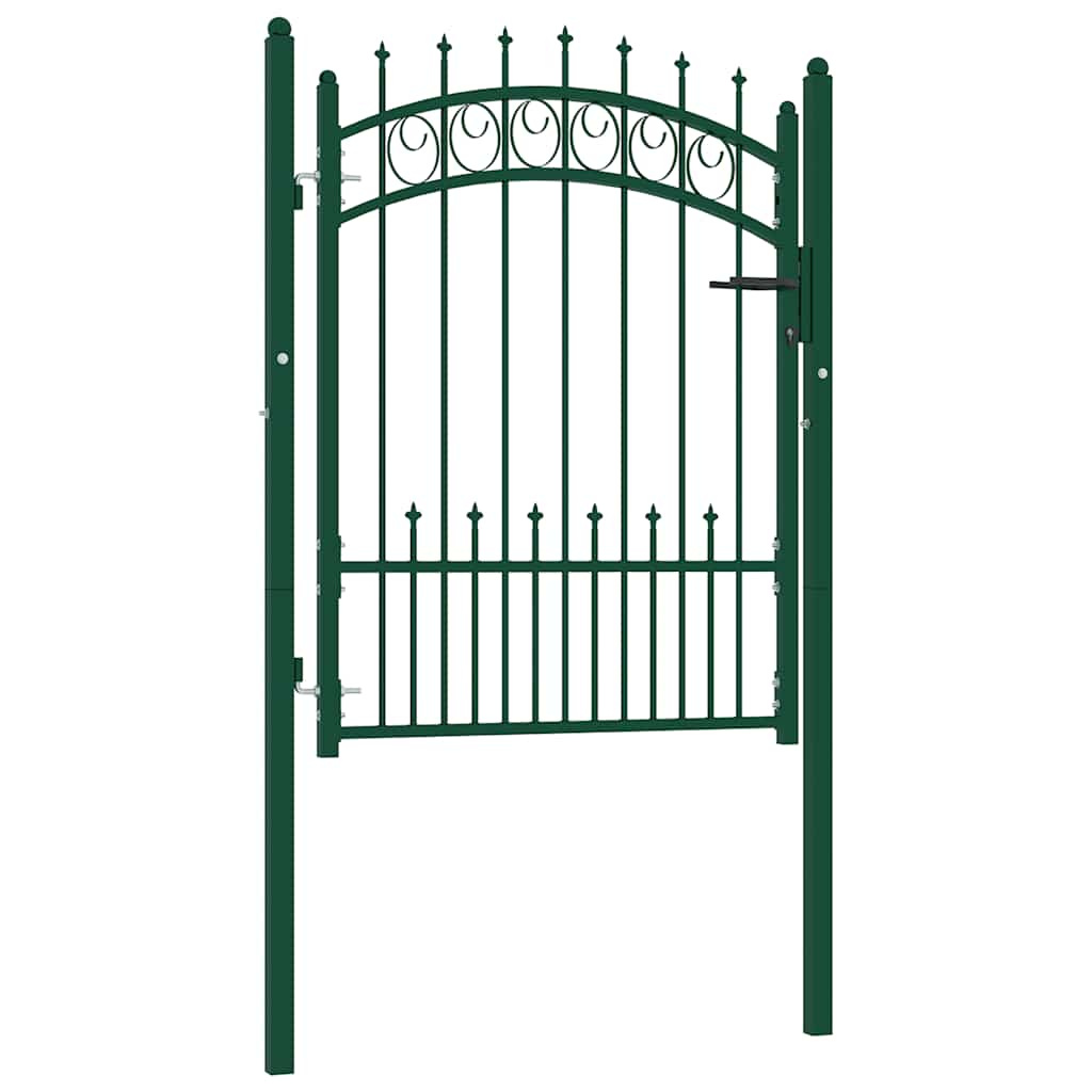 Hekpoort EMMEN met stalen pinnen 104x109,5 cm groen