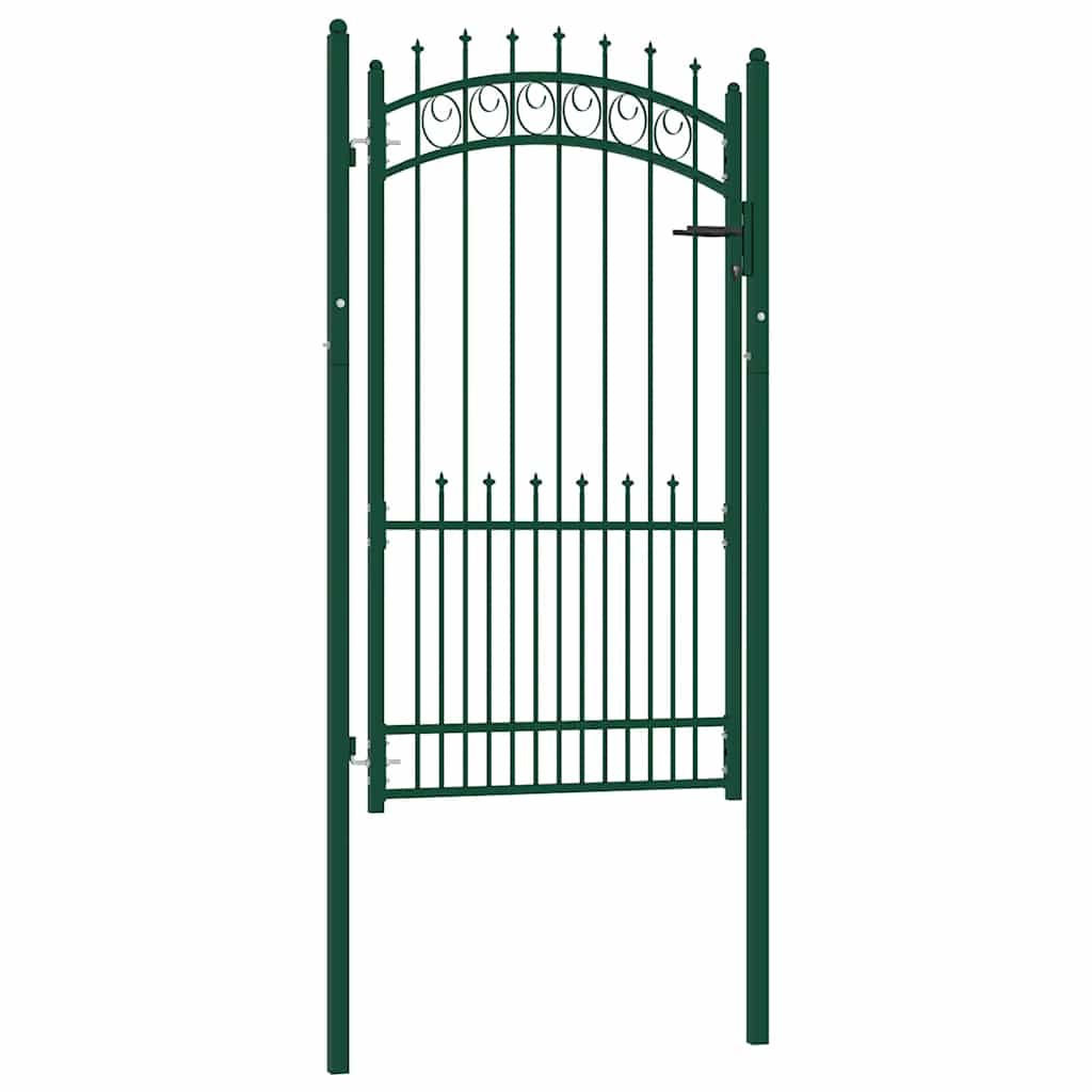 Hekpoort EMMEN met stalen pinnen 104x134,5 cm groen – afbeelding 1