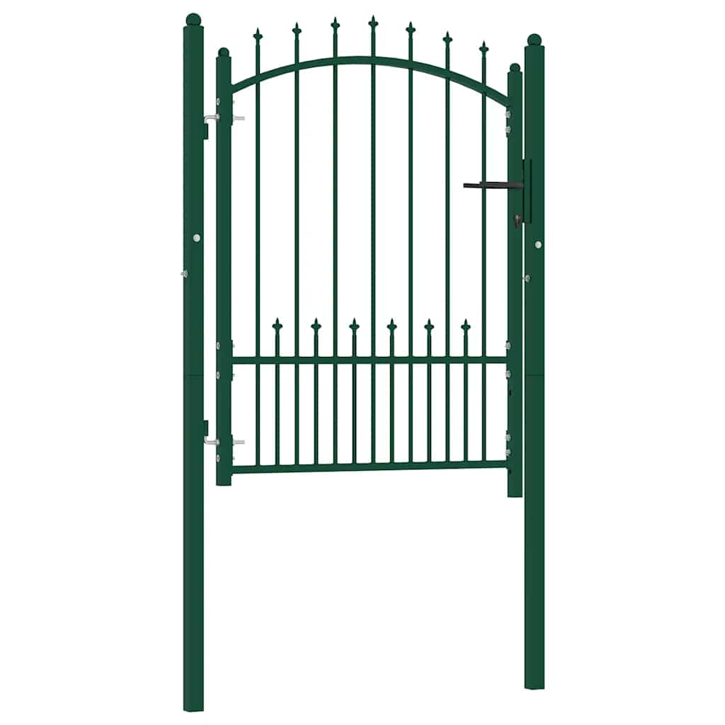 Hekpoort EMMEN met stalen pinnen 104x109,5 cm groen