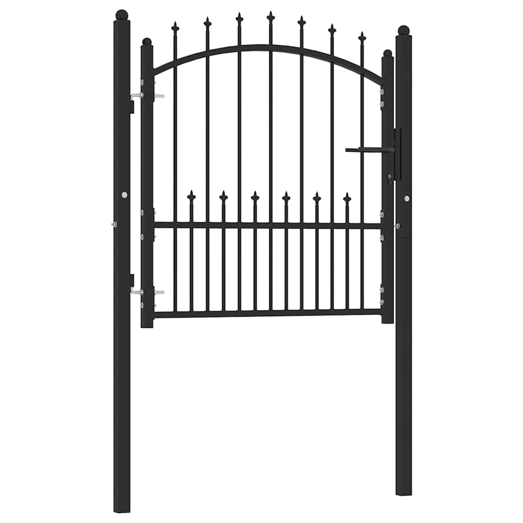 Hekpoort EMMEN met stalen pinnen 104x97 cm zwart