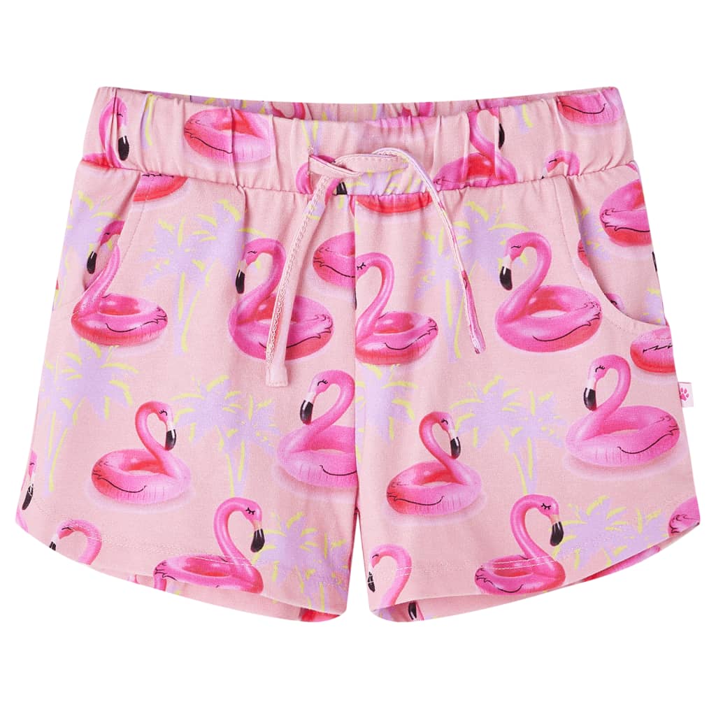 Kindershorts met trekkoord 104 lichtroze