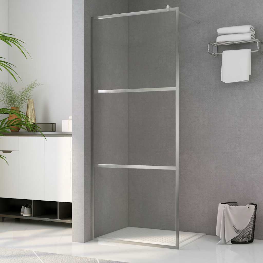 Inloopdouchewand transparant 140x195 cm ESG-glas