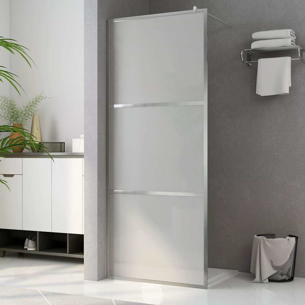 Inloopdouchewand mat 100x195 cm ESG-glas