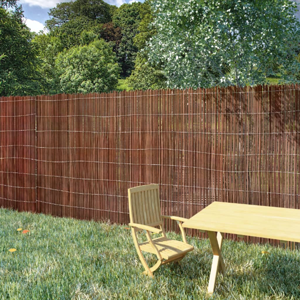 Scherm 5x1 m wilgenhout – afbeelding 1