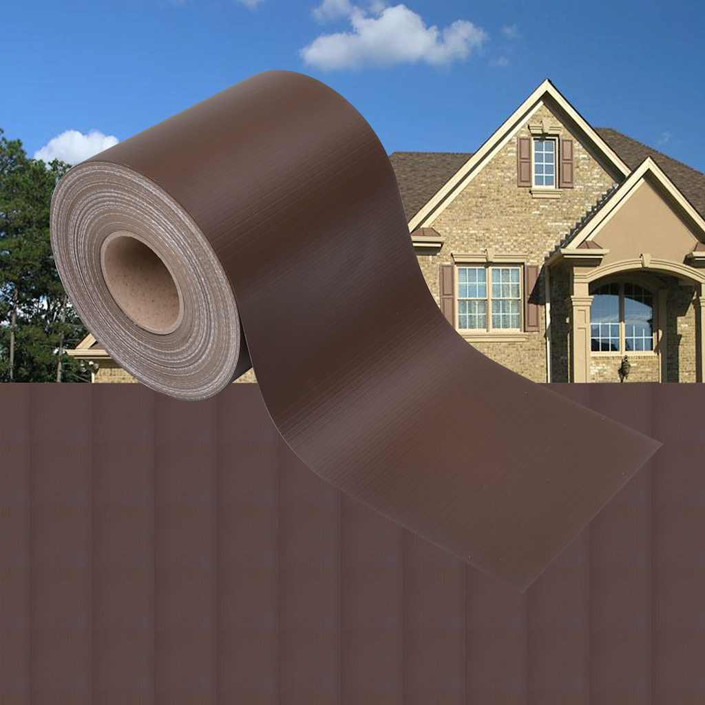Tuinscherm 70x0,19 m PVC bruin – afbeelding 1
