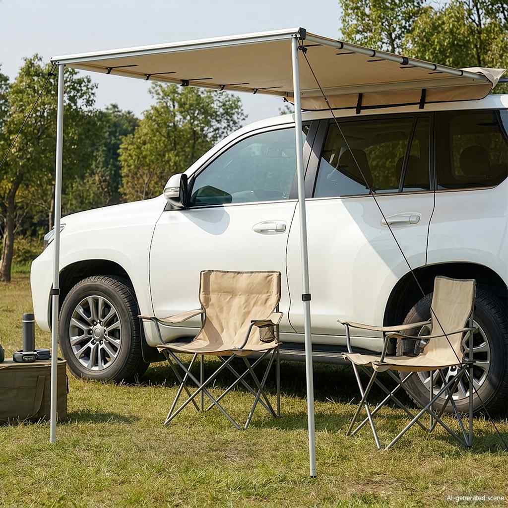 Luifel voor camper en caravan 1,8x2,5x2,15 m beige