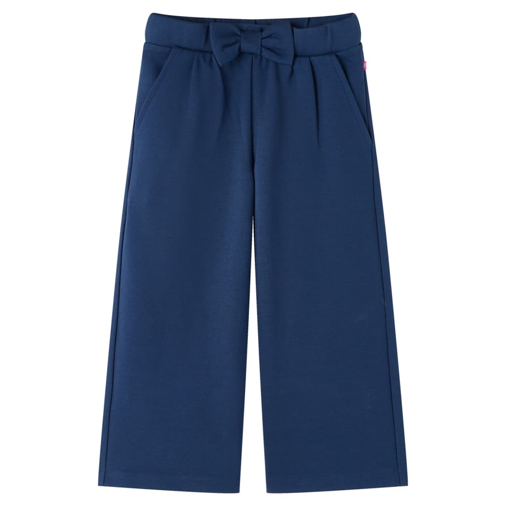 Kinderbroek met wijde pijpen 104 marineblauw