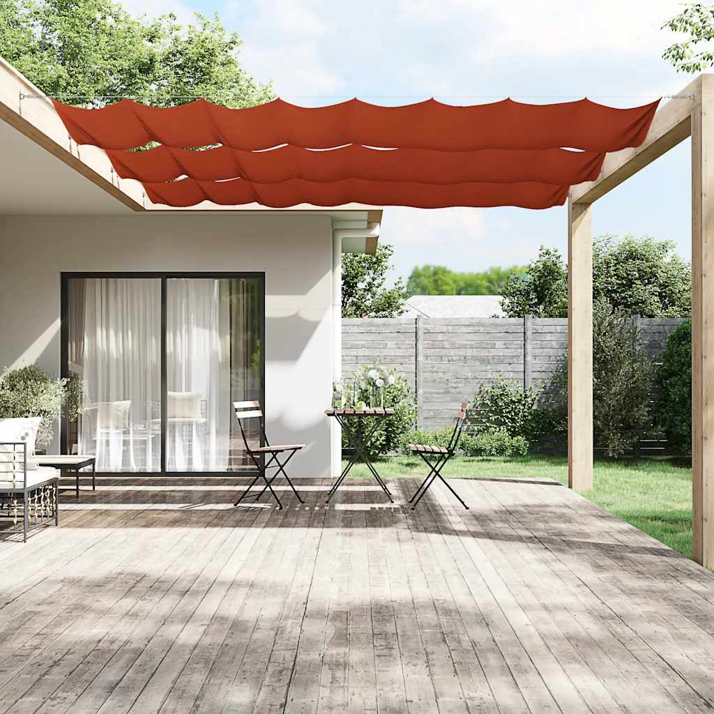 Luifel verticaal 180x600 cm oxford stof terracottakleurig