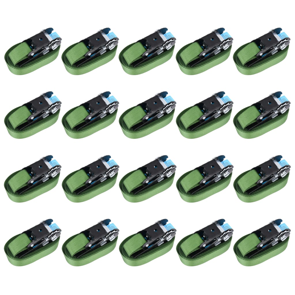 Spanbanden 20 st 800 daN 6 m groen