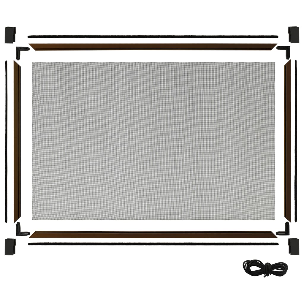 Raamhor uitschuifbaar (100-193)x75 cm bruin – afbeelding 6