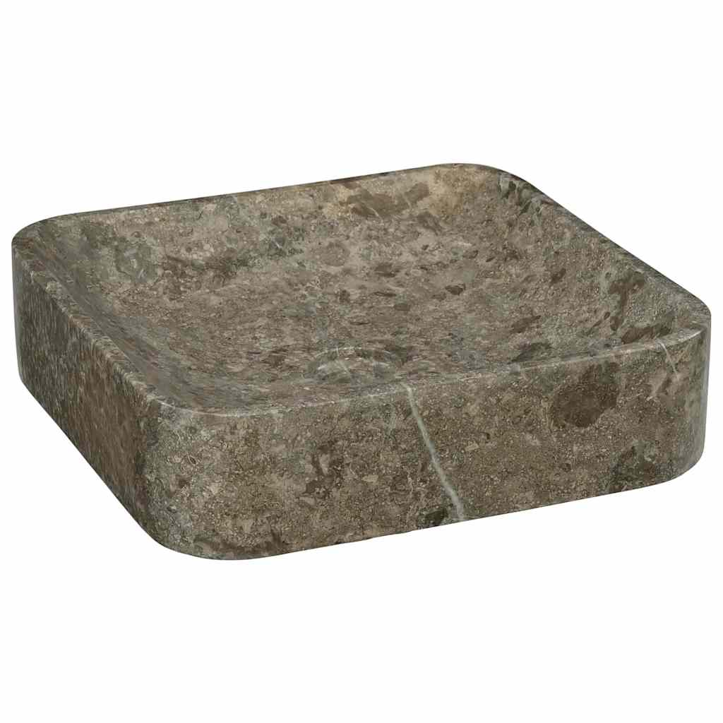 Gootsteen 40x40x10 cm marmer grijs