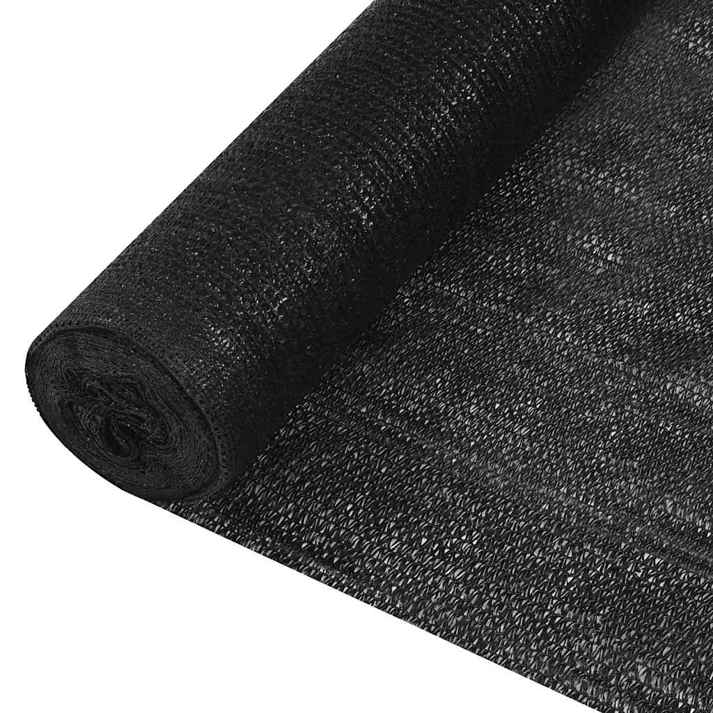 Privacynet 195 g/m² 1,2x10 m HDPE zwart – afbeelding 1