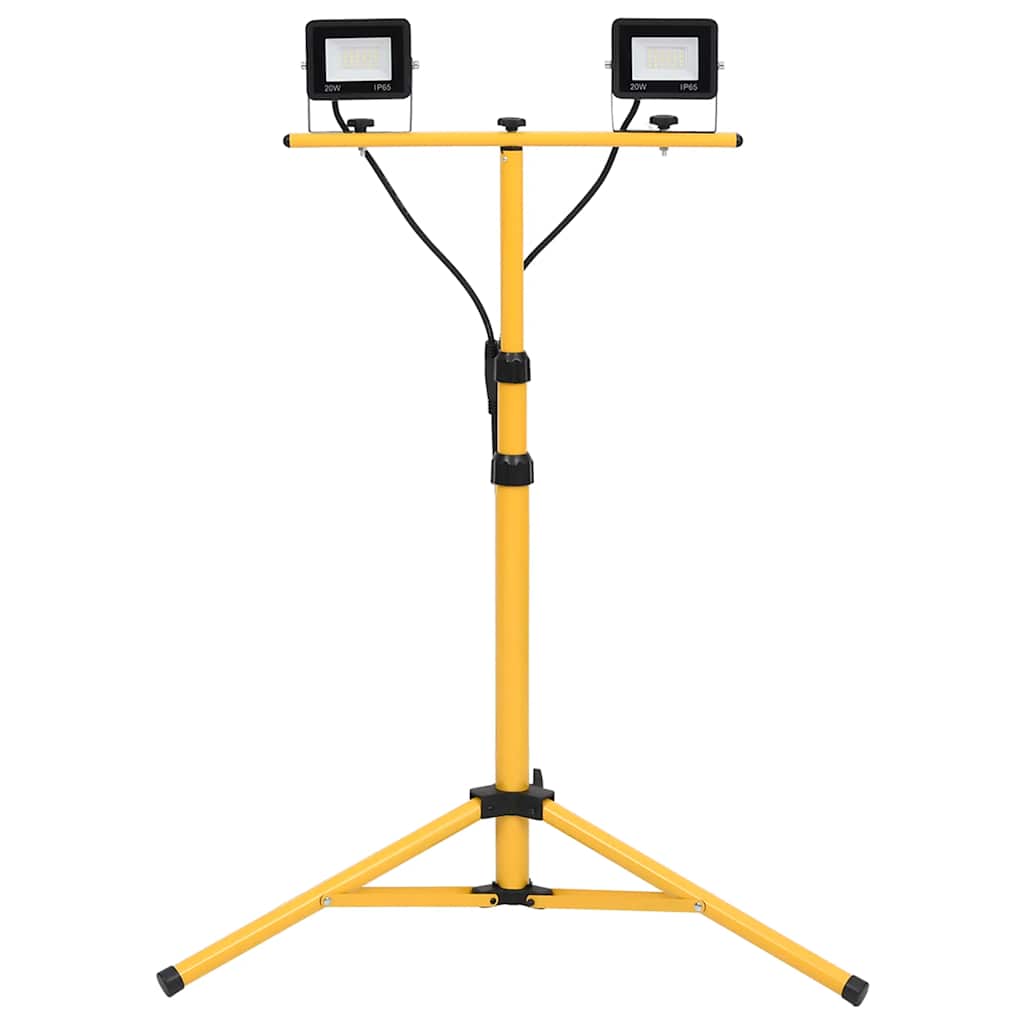 Spotlight met statief LED 2x20 W koudwit