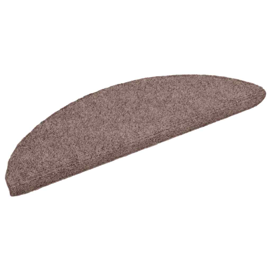 Trapmatten Zelfklevend 5 stuks 56x17x3 cm lichtbruin Halfrond – afbeelding 3