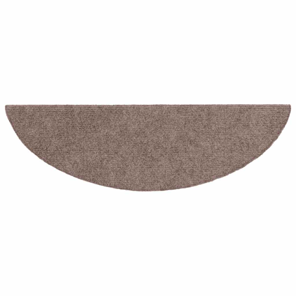 Trapmatten Zelfklevend 5 stuks 56x17x3 cm lichtbruin Halfrond – afbeelding 5