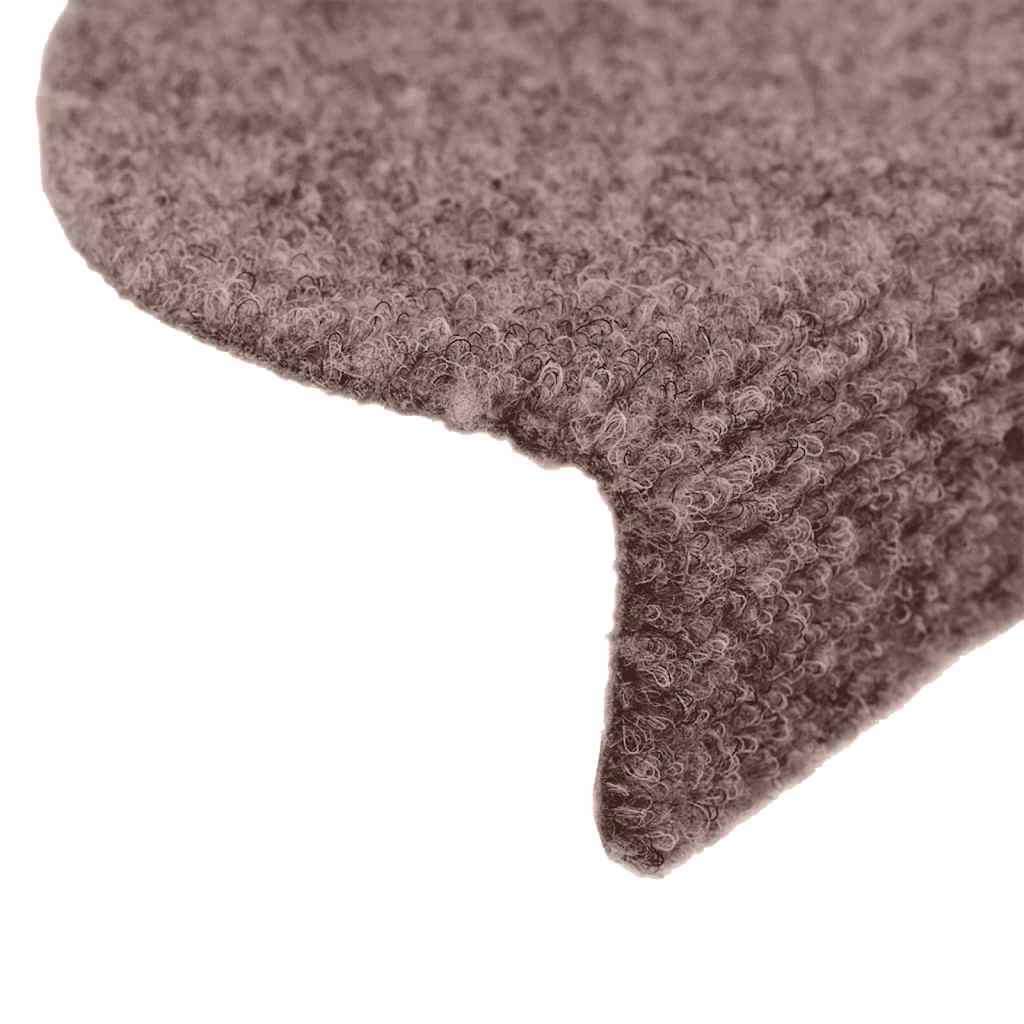 Trapmatten Zelfklevend 5 stuks 56x17x3 cm lichtbruin Halfrond – afbeelding 6