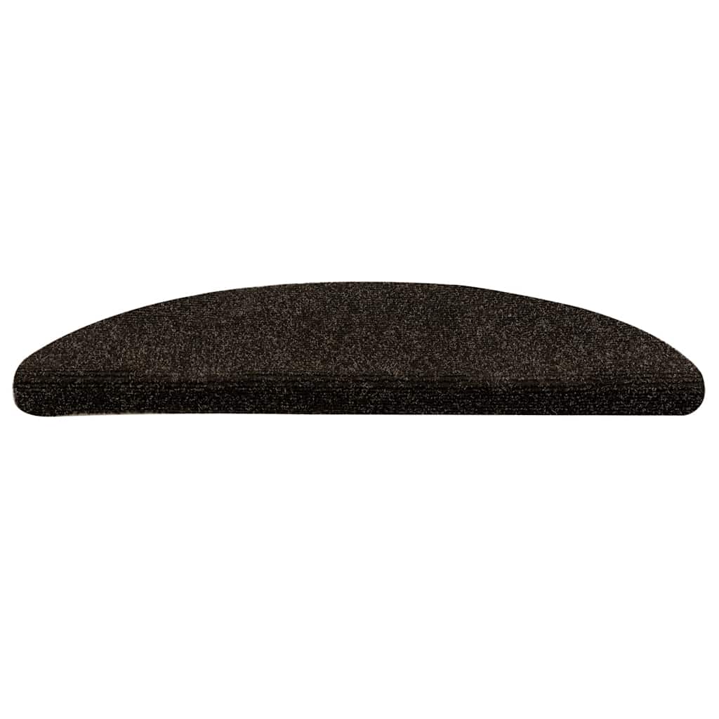 Trapmatten Zelfklevend 5 stuks 56x17x3 cm Donkerbruin Halfrond – afbeelding 4