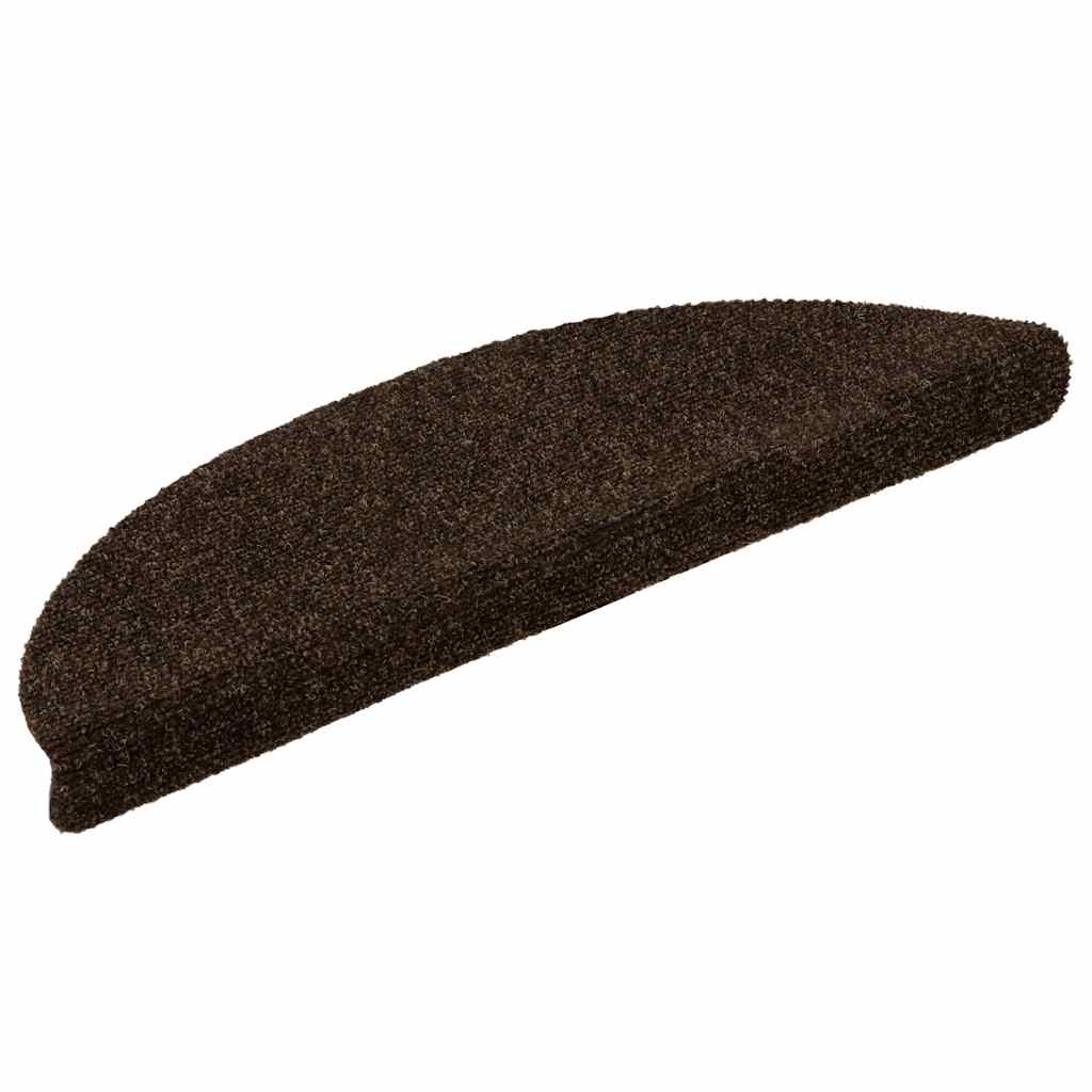 Trapmatten zelfklevend 10 stuks 56x17x3 cm bruin halfrond – afbeelding 2