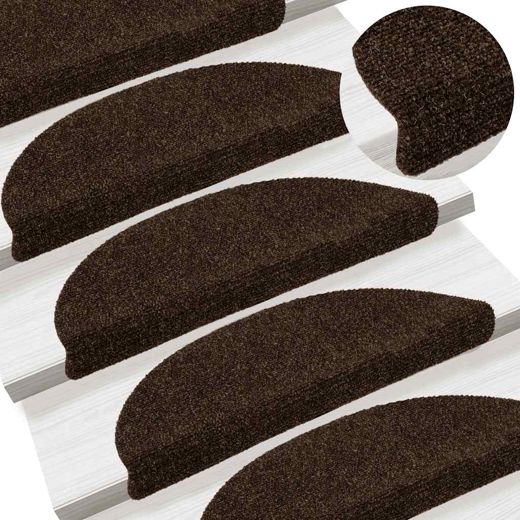 Trapmatten zelfklevend 10 stuks 56x17x3 cm bruin halfrond – afbeelding 5
